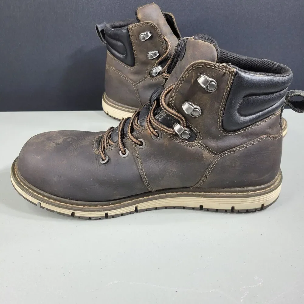 Keen Akron Utility Work Boots Mens Size 9 Waterproof Leather Slip Resistant